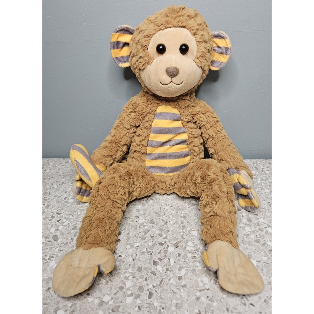 Rare Douglas Bananas Monkey Plush Cuddle Toys 2015 Stuffed Animal Striped HTF